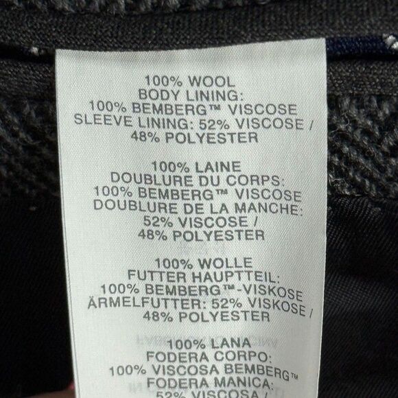 J Crew Sport Coat Mens 40R Gray Plaid Crosby Classic Fit Abraham Moon Tweed Wool - Picture 8 of 15